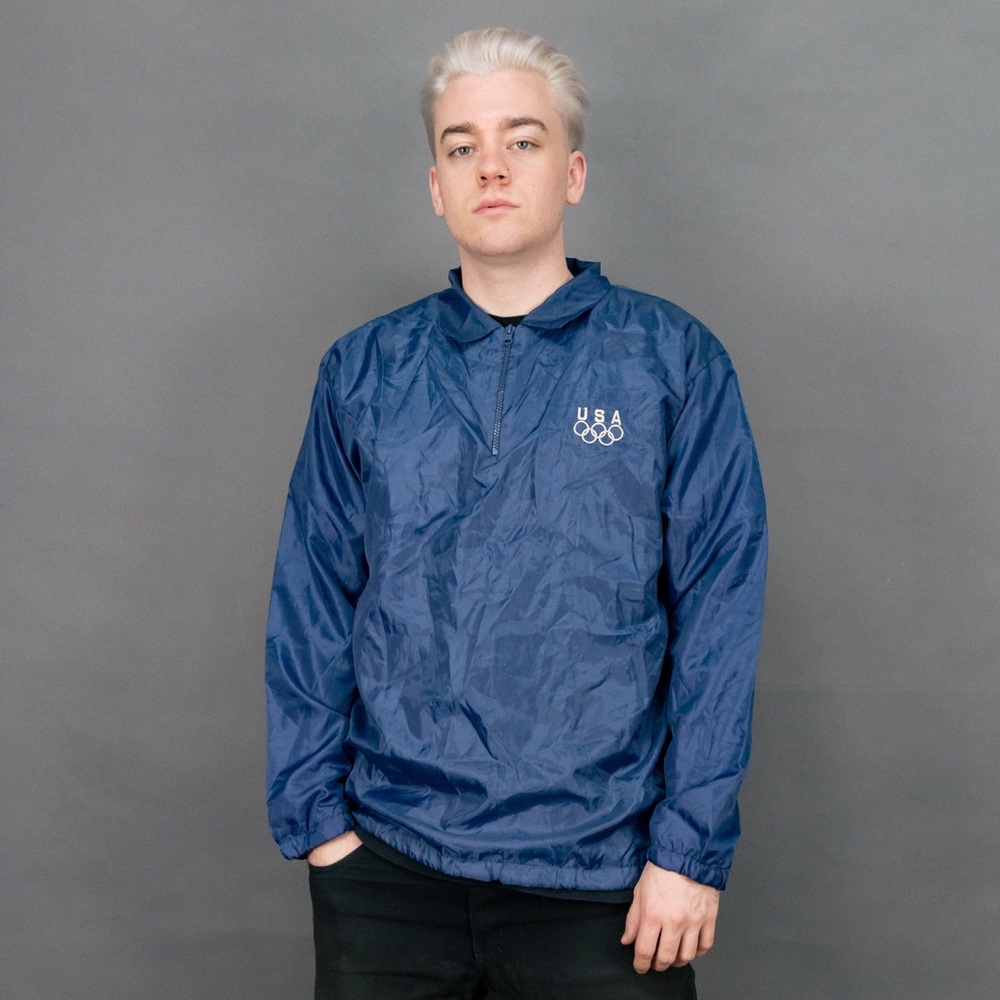 Vintage blue USA Olympics zip up windbreaker 🌊